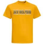 Jack Wolfskin Strobe T M Bisiklet Yaka Normal Kalıp Sarı Erkek T-Shirt