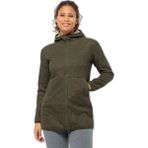 Jack Wolfskin Tannenspur Coat W Kadın Mont 1711161 - Haki - Siyah