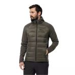 Jack Wolfskin Tasman Down Hybrid Erkek Mont Kahverengi