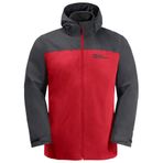Jack Wolfskin Taubenberg 3 In 1 Erkek Kırmızı Erkek Outdoor Mont