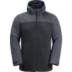Jack Wolfskin Taubenberg 3in1 Erkek Outdoor Mont 1115311-6350 - Phantom - 3XL