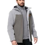 Jack Wolfskin Taubenberg 3In1 Jkt 1115311-6285 Gri Erkek Mont