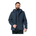 Jack Wolfskin Taubenberg 3ın1 Jkt M 1115311-OUT Ckt Mıdnıght Erkek Mont - Lacivert