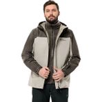 Jack Wolfskin Taubenberg 3ın1 Jkt M Erkek Çift Taraflı Outdoor Montu 1115311-A0029 Bej - 3XL