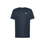 Jack Wolfskin TECH T M Koyu Mavi Bisiklet Regular Fit Logo Baskılı Erkek T-Shirt