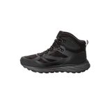 Jack Wolfskin Terraventure Texapore Mid M erkek yürüyüş ayakkabısı, Siyah, 45 EU