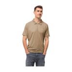 Jack Wolfskin Travel Polo Erkek Outdoor Tişört Kahve Kahve