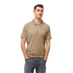 Jack Wolfskin Travel Polo Erkek Outdoor Tişört Kahve