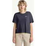 Jack Wolfskin Vonnan Crop T Kadın Mavi Tişört - Lacivert