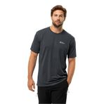 Jack Wolfskin Vonnan S|s T M Siyah Erkek Kısa Kol T-shirt