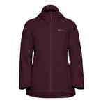 Jack Wolfskin W Moonrise 3'ü 1 Arada Kırmızı Kadın Mont