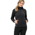 Jack Wolfskin Windhain Hoody W kadın ceketi, siyah, S EU