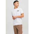 Jack&Jones 12151955 Beyaz Baskılı Erkek T-shirt