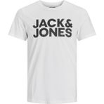 Jack&Jones 12158505 Beyaz Baskılı Erkek T-shirt