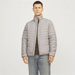 Jack&Jones 12256985-ATM State Packable Puffer Colar Bej Dik Yaka Erkek Mont