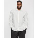 Jack&jones 12269089 Battal Buyuk Beden Jjebreeze Lınen Blend Erkek Uzun Kol Gomlek - Beyaz - 3XL