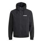 Jack&Jones Bomber Erkek Siyah Kapüşonlu Ceket, L, 12200208-BLK