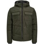 Jack&Jones Brady Sn Erkek Yeşil Kapüşonlu Şişme Mont