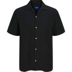 Jack&jones Cabana Varenna Slub Erkek Siyah Klasik Yaka Gömlek
