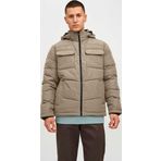 Jack&Jones Erkek Jjbrady Kapüşonlu Şişme Mont 63412212233 Bej