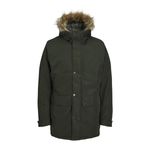 JACK&JONES Erkek Jjchamp Ceket Faux Fur Parka, Rosin, M, Rosin, M