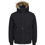 Jack&Jones Erkek Jjchamp Kapüşonlu Mont 12236822 Siyah