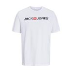 Jack&Jones Erkek Jjecorp Logo Tee Crew Neck Noos Tişört, Beyaz (beyaz C-n100), S EU
