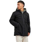 JACK&JONES Erkek Oversize Kaban, Siyah, M Beden M