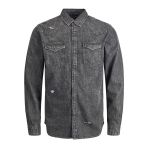 Jack&Jones Erkek Uzun Kol Denim Gömlek - Vintage Streetwear