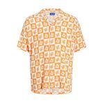 Jack&Jones Gallery Resort Erkek Turuncu Desenli Gömlek, Turuncu, M