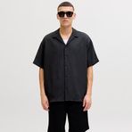 Jack&Jones Harrison Resort Erkek Siyah Polo Yaka Gömlek