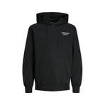 Jack&jones Hood Aero Erkek Siyah Kapüşonlu Sweatshirt Siyah L