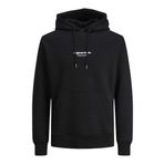 Jack&Jones Hood Vesterbro Erkek Siyah Kapüşonlu Sweatshirt, XL