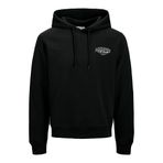 Jack&Jones Makoto Erkek Siyah Kapüşonlu Sweatshirt