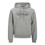 Jack&Jones Makoto Kapüşonlu Sweatshirt, XXL, 06-12278606-2, Gri, erkek