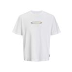 Jack&Jones Pacer Branding Print Crew Neck Erkek Beyaz Yuvarlak Yaka Tişört Beyaz L