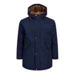 JACK&JONES PLUS Erkek Jjsaka Parka Ps Ceket, Lacivert (Navy Blazer), 6XL