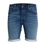 JACK&JONES PLUS Erkek kot şort, Mavi Denim, 42