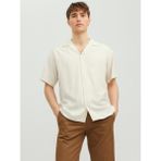 Jack&jones Rahat Kesim Kısa Kollu Ekru Erkek Gömlek 12231689 - 2XL