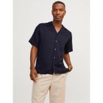 Jack&Jones Resort Yaka Regular Fit Kısa Kollu Lacivert Erkek Gömlek 12251027