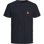 Jack&jones Rubel Ire Smu Small Print Erkek Siyah Yuvarlak Yaka Tişört
