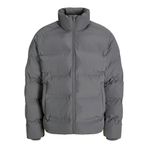 Jack&Jones Soho Puffer Collar Erkek Gri Dik Yaka Mont