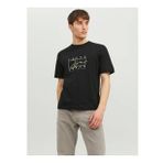 Jack&Jones Splash Branding Erkek Haki Bisiklet Yaka Tişört