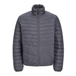 Jack&Jones State Packable Puffer Colar Erkek Gri Dik Yaka Mont, XL