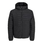 Jack&Jones State Packable Puffer Hood Erkek Siyah Kapüşonlu Mont, L