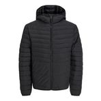 Jack&Jones State Packable Puffer Hood Erkek Siyah Kapüşonlu Mont, XXL