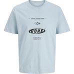 Jack&jones Systematic Crew Neck Erkek Mavi Yuvarlak Yaka Tişört