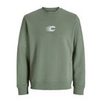 Jack&Jones Vibrant Erkek Yeşil Bisiklet Yaka Sweatshirt
