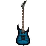 Jackson 2910211586 JS20 Dinky DKQ 2PT Elektro Gitar (Transparent Blue Burst) | Amaranth Klavye Mavi Burst Cila ve 2-Nokt