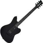 Jackson 2912821503 Js Series Surfcaster JS22 Ht Elektro Gitar (Gloss Black - Amaranth Klavye) | Js Serisi Retro Tasarım Sabit Köprü ve Köpekbalığı Yüzgeci Işaretçiler